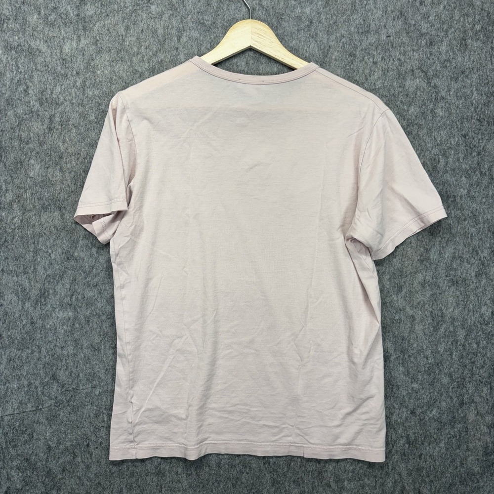 Sunspel T-Shirt Men's XS Short Sleeve Cotton Pink White Striped England Luxury - Picture 7 of 9